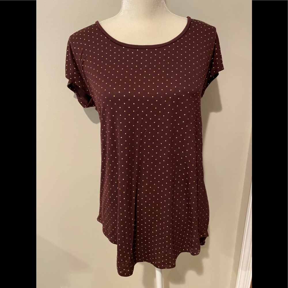 Maurices maroon tunic t-shirt. EUC. Sz Small